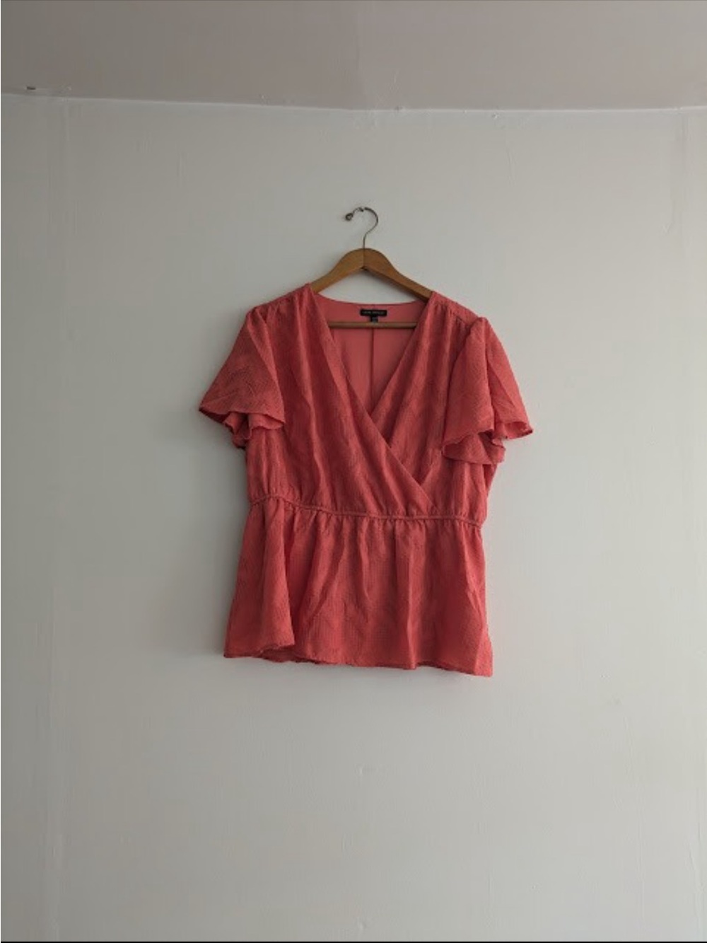 Lane Bryant CoralWrap Peplum Top